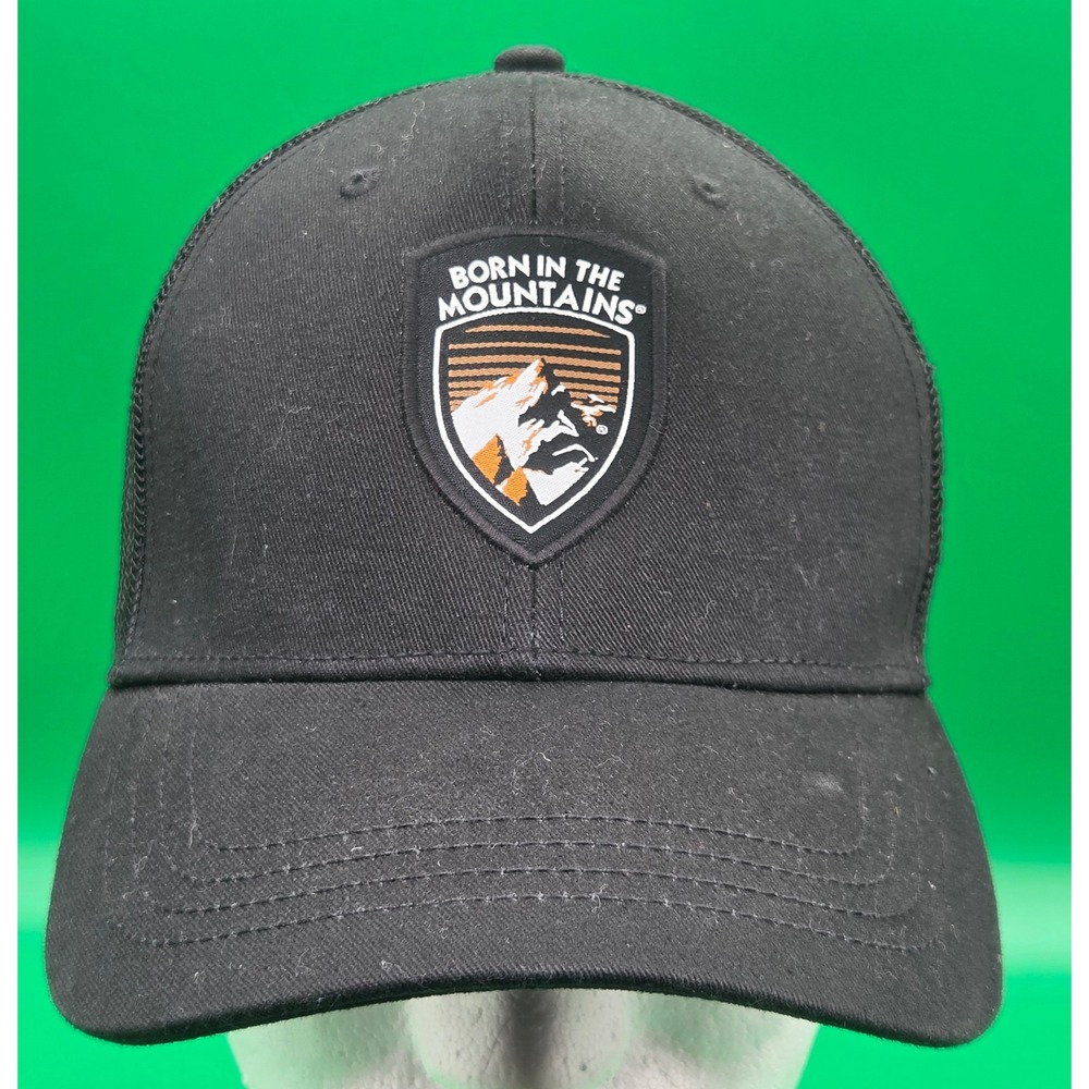 Kuhl Born In The Mountains Trucker Hat Black Mesh Snapback Cap RN108846